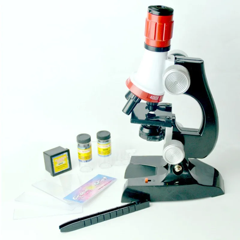 

100x 400x 1200x комплект микроскопа Lab Hd Led для дома, школы, науки, развивающие игрушки для детей, подарки, биологический микроскоп для детей