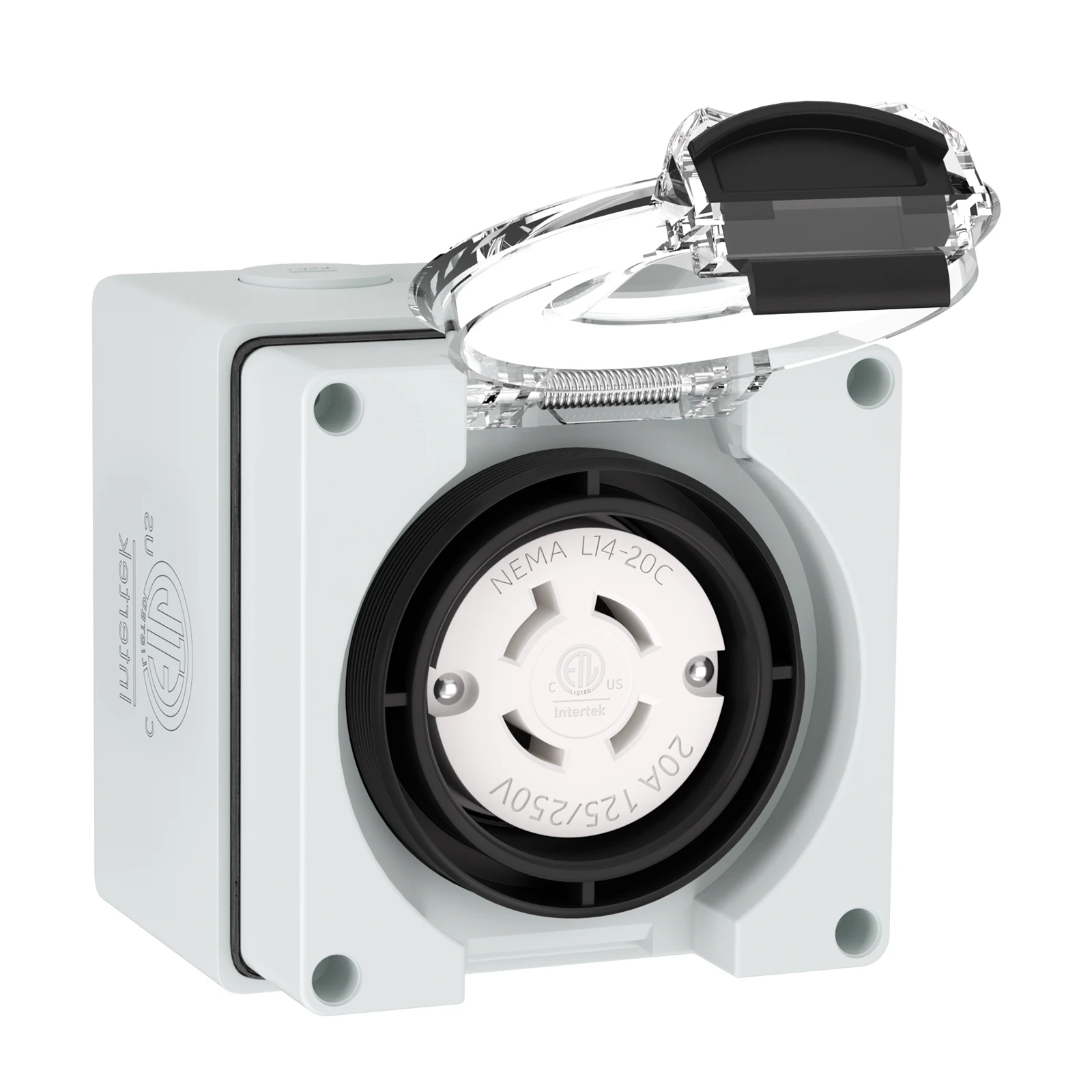 APIELE US/American 20Amp 125/250 вольт Nema L14-20C Box генератор гнездовой разъем открытый