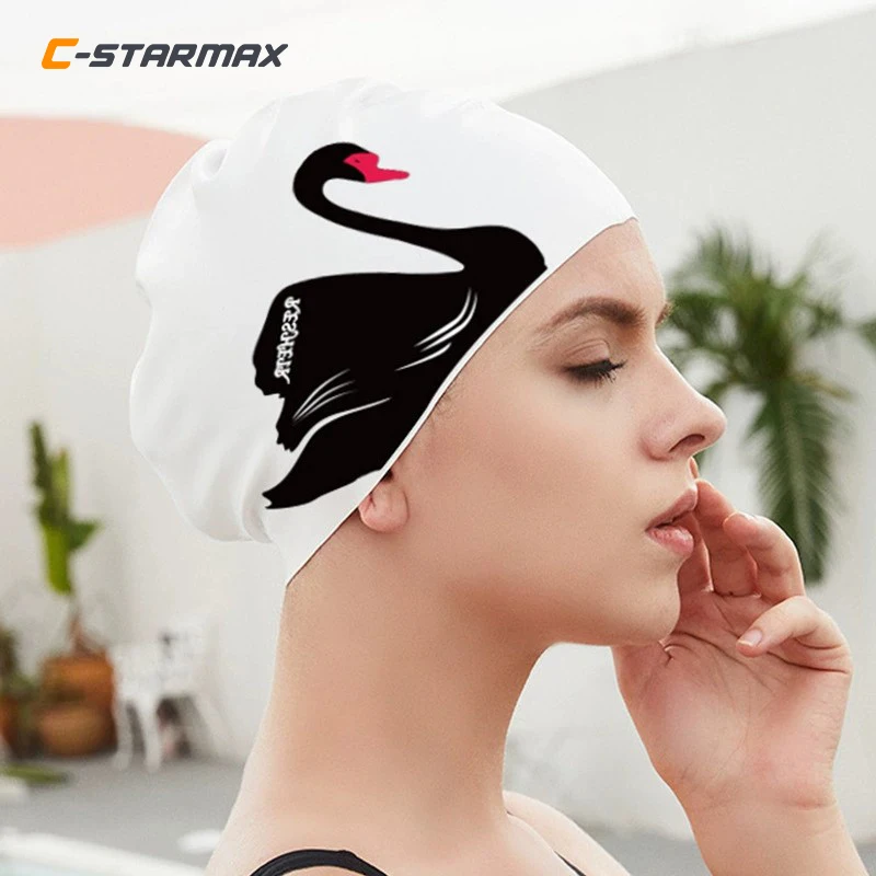 

Starmax Waterproof Swimming Cap Custom Adult Protection Large Unisex Sports Accessories High Elasticity Swimsuit Cap