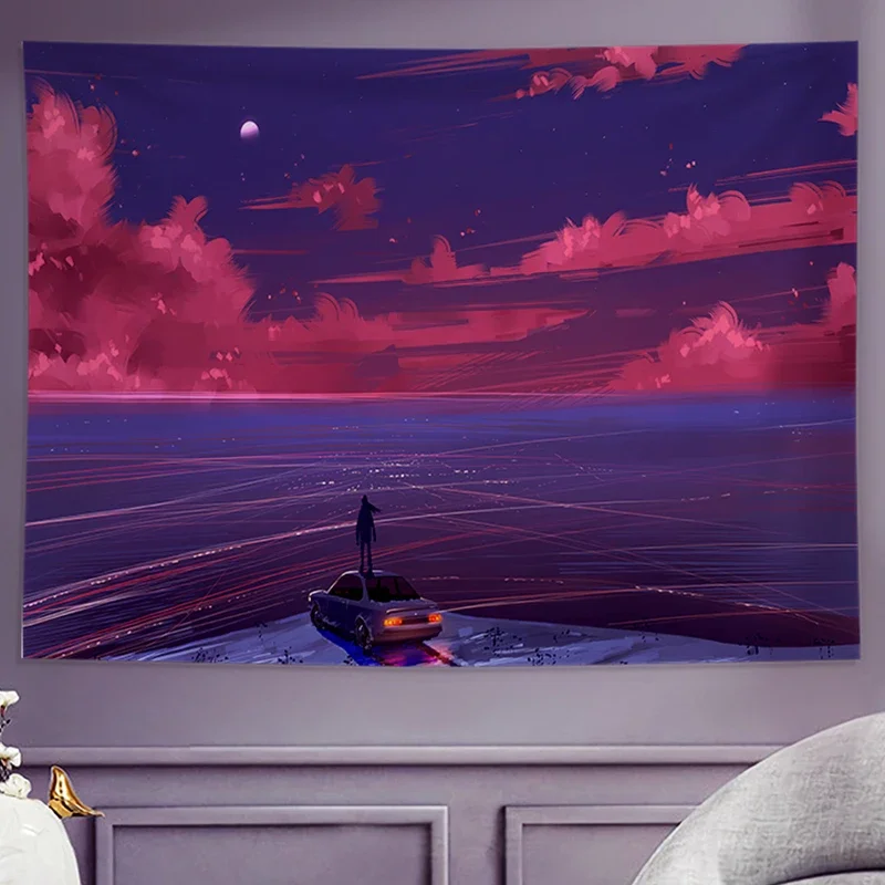 Настенный Гобелен Ashou декоративное украшение для заката сумерки дома