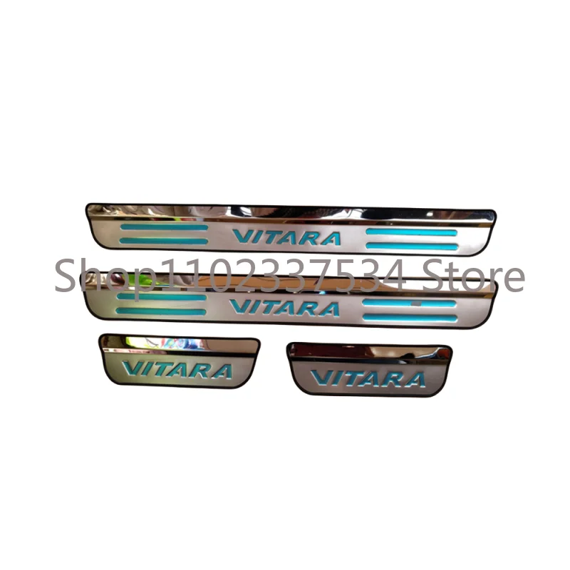 

Car Accessories For Suzuki Vitara Door Sill Scuff Plate Stainless Steel Door Sills Pedal Car Styling Sticker 2017 2020 2019 2018