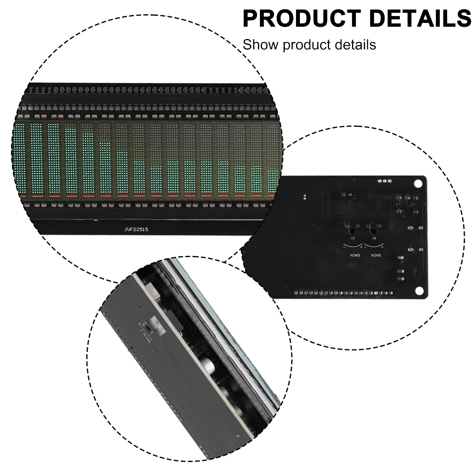 AK2515 MIC Pick Up Audio Spectrum VFD Измеритель уровня звука VU Meter Экран Дисплей Ручные