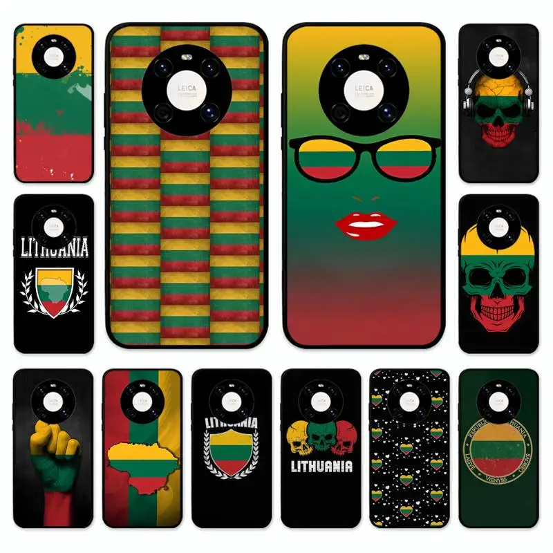 

Lithuania Passport Flag Phone Case For Huawei Nova 7 Se 5 3i 3e 3 2 5i Mate 10 20 Lite 30 40 Pro 20x 9 Cover