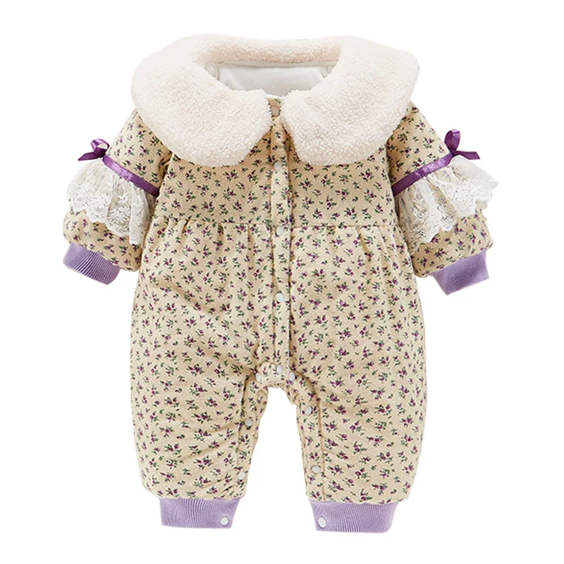 

Clothes, autumn and winter cotton coats, newborn girls, baby jumpsuits, cotton jackets, thick coats, clothes, full moon clothes.
