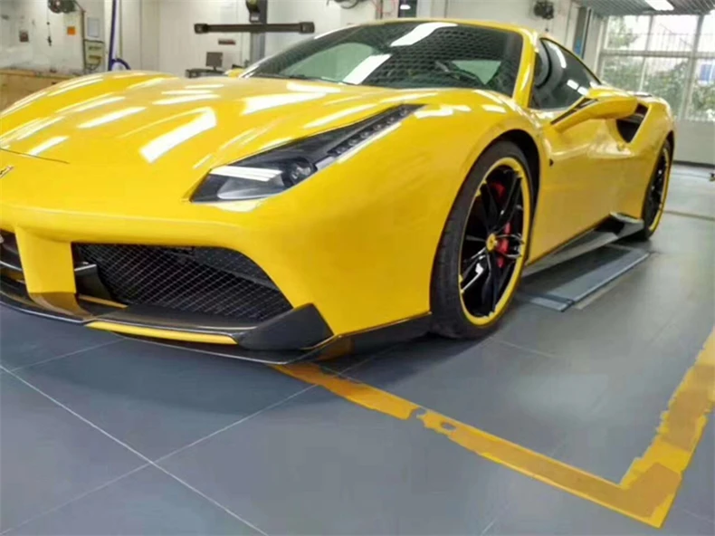Для Ferrari 488 высококачественный комплект боковой юбки из настоящего углеродного
