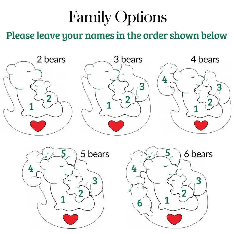 Деревянная семейная головоломка с медведем кресло-качалка на заказ деревянная