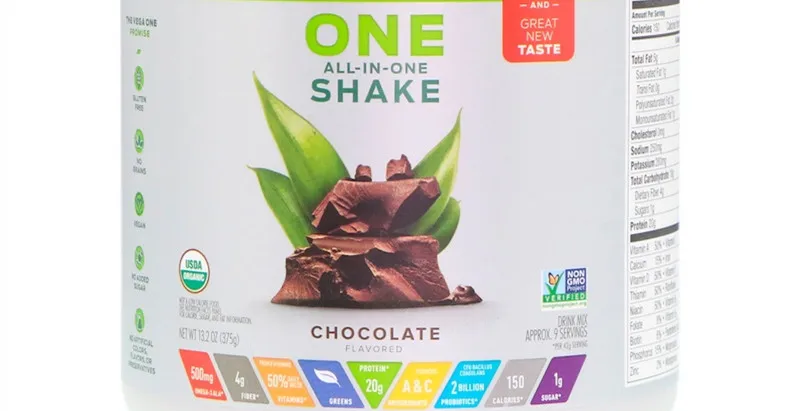 

One, vegetable protein mix all in one beverage powder, chocolate, 13.2 oz (375 g)