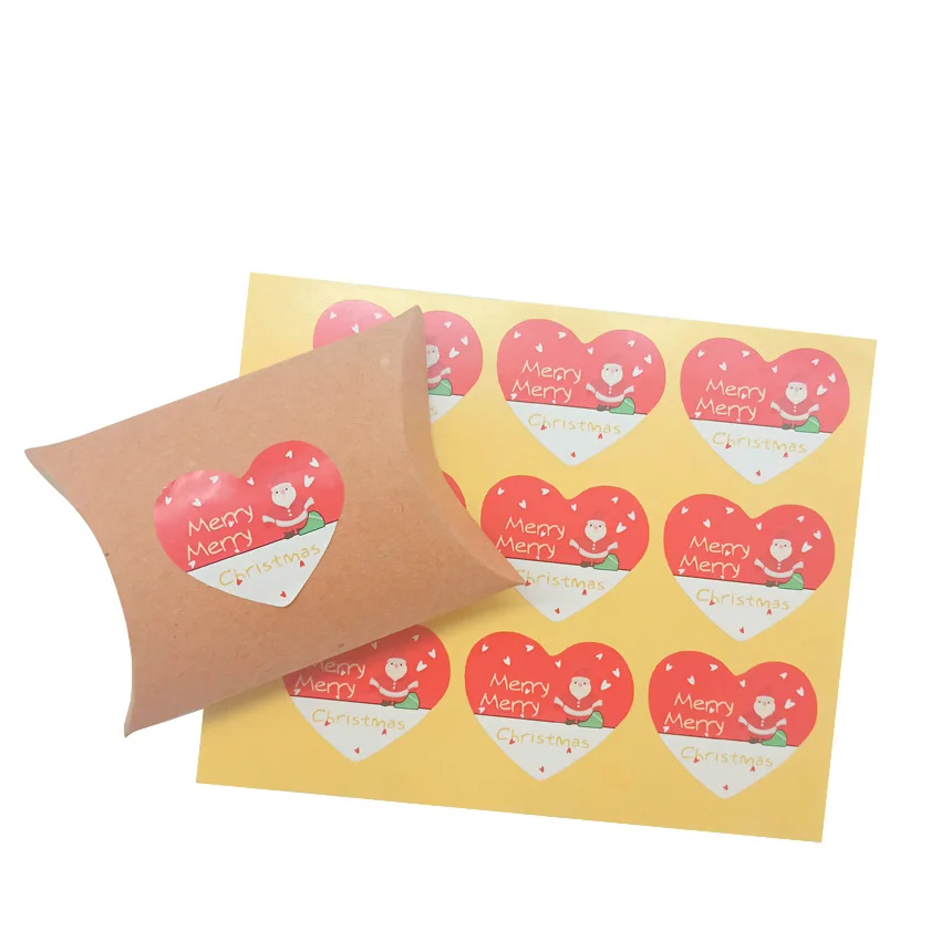 

90Pcs/pack Snowman Pattern Love Label Stickers For Baking Food Or Envelope DIY Label Sticker