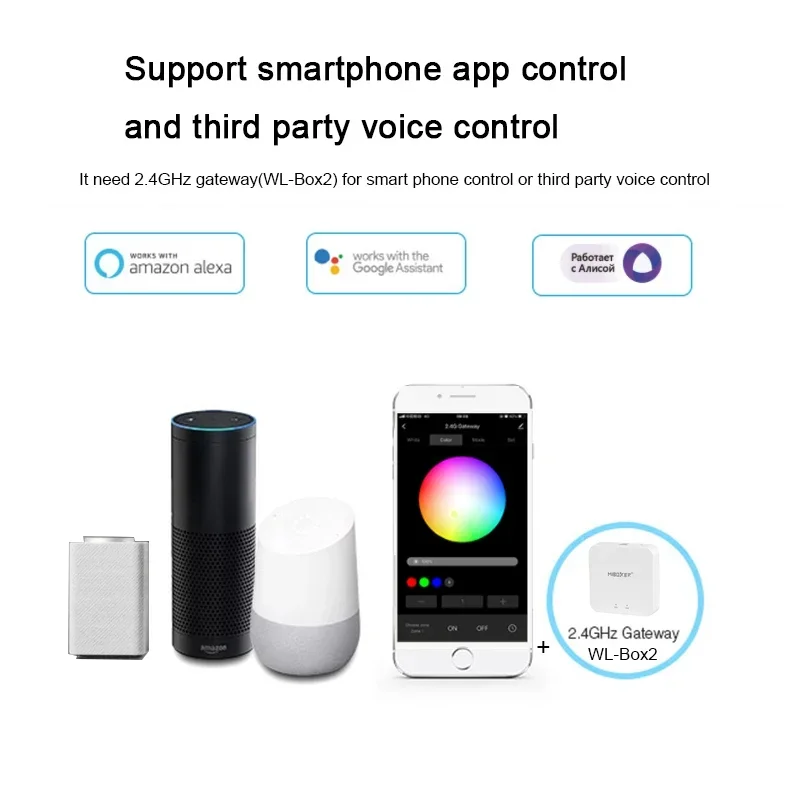 10 шт. Miboxer 4 Вт 6 двойной белый/RGB CCT умная светодиодная лампа E27 GU10 MR16 E14 прожектор 2 4G