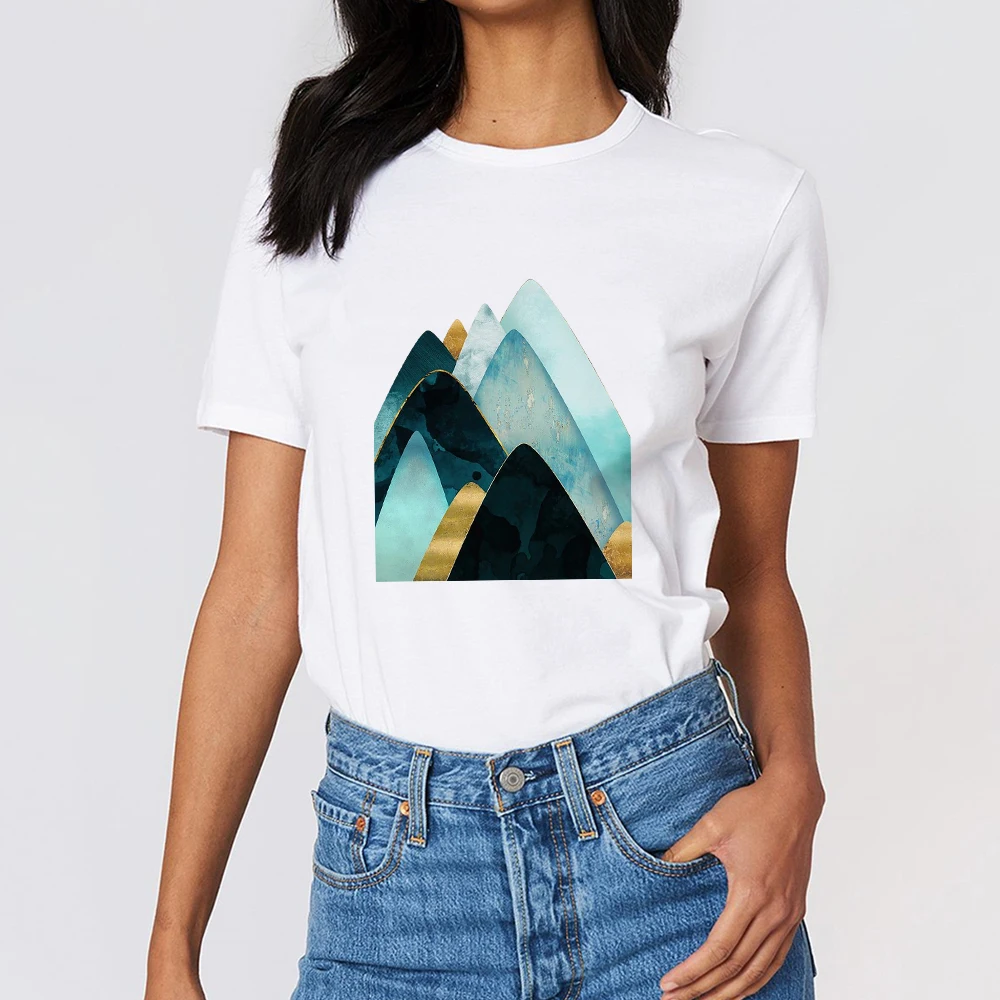 

T-shirts Women Casual 2022 Matrix Design Print Vintage High Quality Short Sleeves Summer Harajuku Fashion Trend Shirt Streetwear