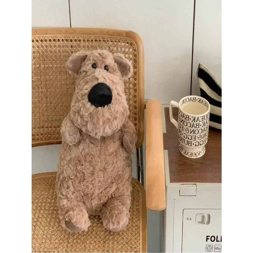 Супермягкая Плюшевая Игрушка Для Собак Детей И Больших С Носом Коричневый