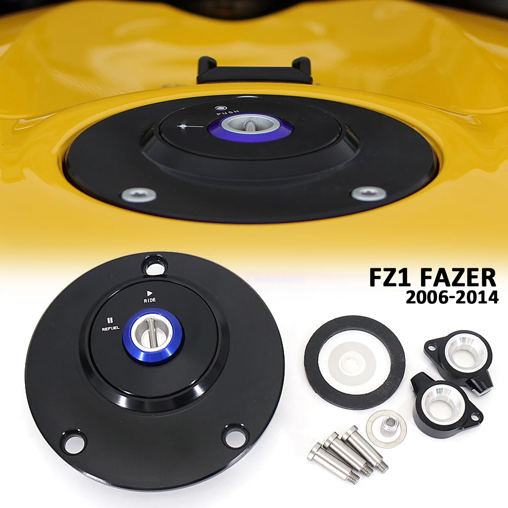 Motorcycle Accessories Fuel Gas Tank Vented Decorative Oil Cap For YAMAHA FZ1 FAZER 2006 2007 2008 2009 2010 2011 2012 2013 2014