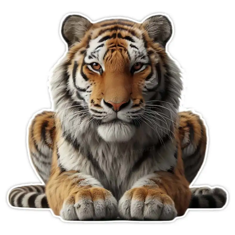 

Любимый тигр, автомобильная наклейка, самоклеящаяся наклейка для автомобильного заднего окна и бампера, водонепроницаемая наклейка SH610
