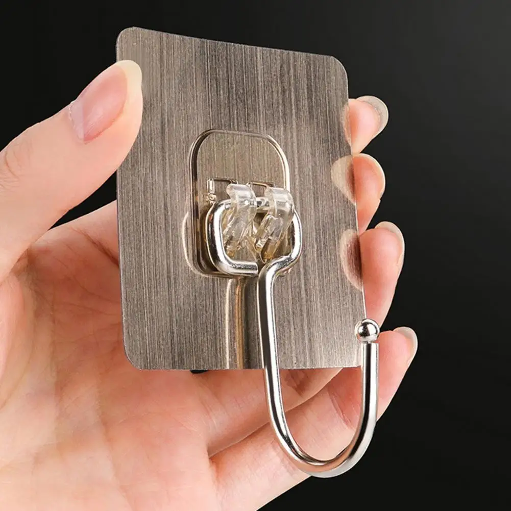 

Крючки-вешалки самоклеящиеся, из нержавеющей стали, 5 шт.