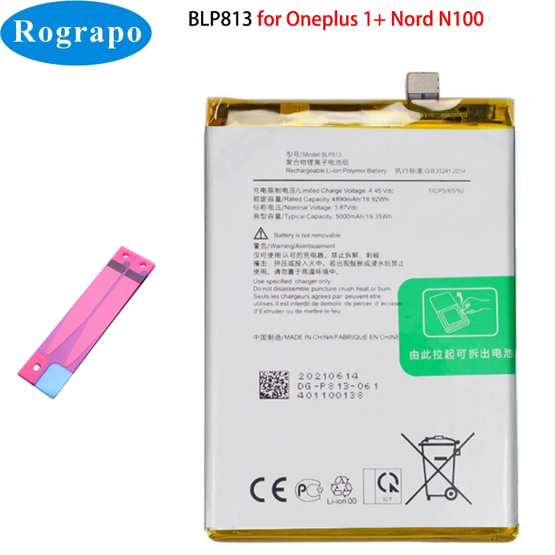 Оригинальный аккумулятор One Plus для OnePlus 7 7T 8 8T 9 10 Pro 9RT Nord 1001 + BLP759 BLP761 P785 BLP813 BLP819 BLP827