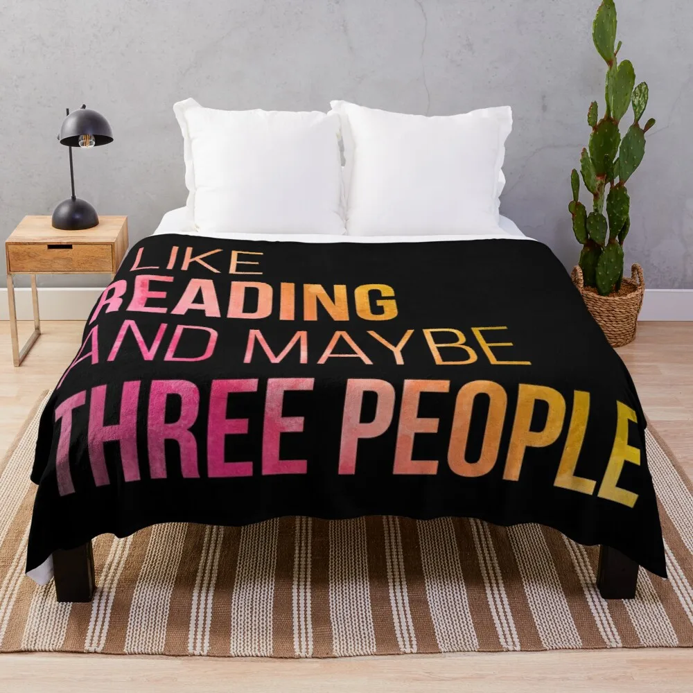 

I like Reading and maybe three people in Watercolor Throw Blanket Sofa Quilt Thermal Blankets For Travel Luxury Designer Blanket