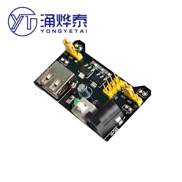

YYT Breadboard Power Supply Module 3.3V 5V MB102 Solderless Bread Board DIY New dedicated power module