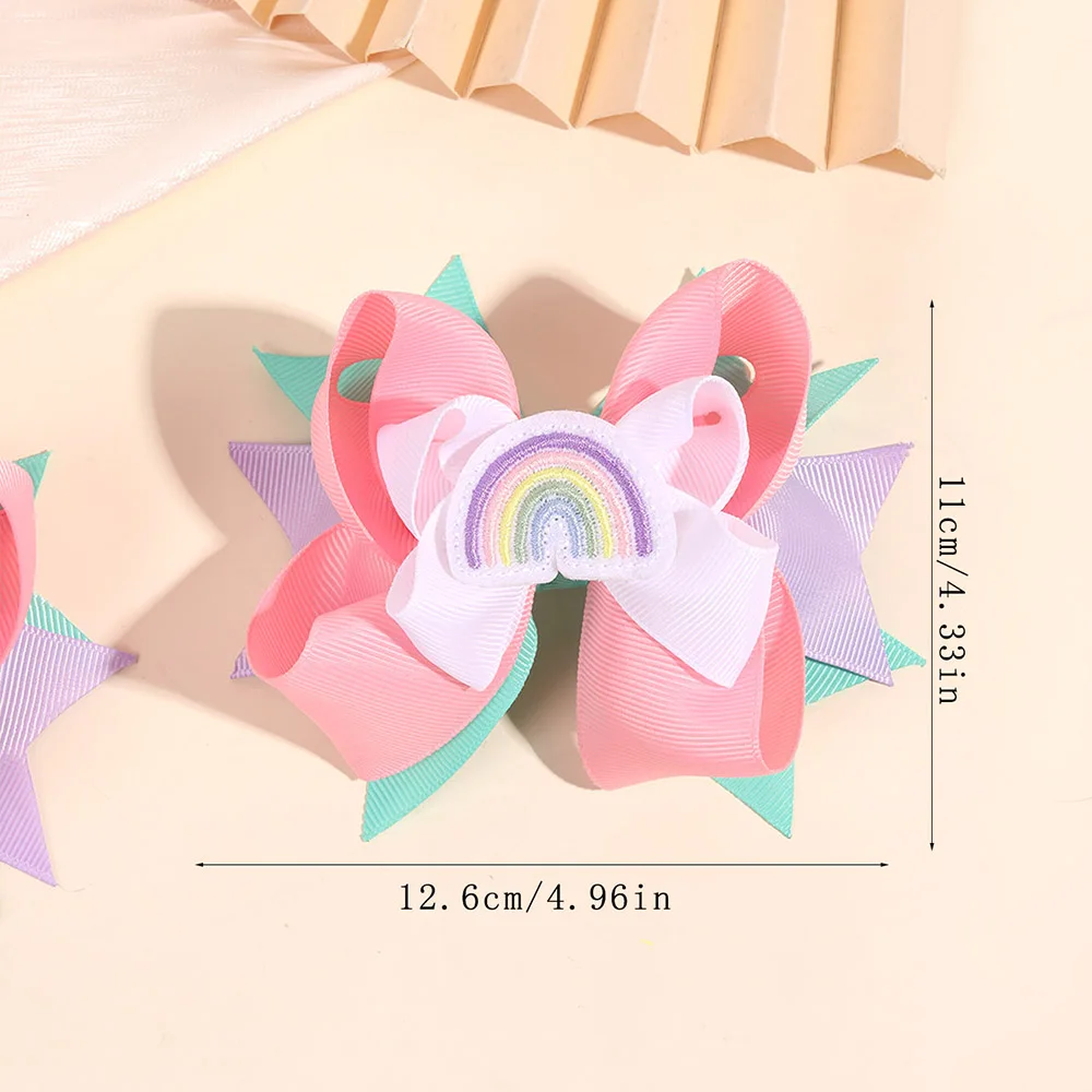 2 шт. детские заколки для волос с бантом