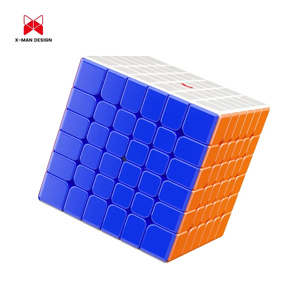 Фото Qiyi XMD Shadow V3M Ball Bore UV 6X6 Магнитный магический скоростной куб без наклеек Профессиональные игрушки-непоседы Cubo Magico Puzzle №1
