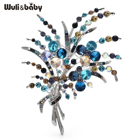 Wuli&baby разноцветная брошь цветок