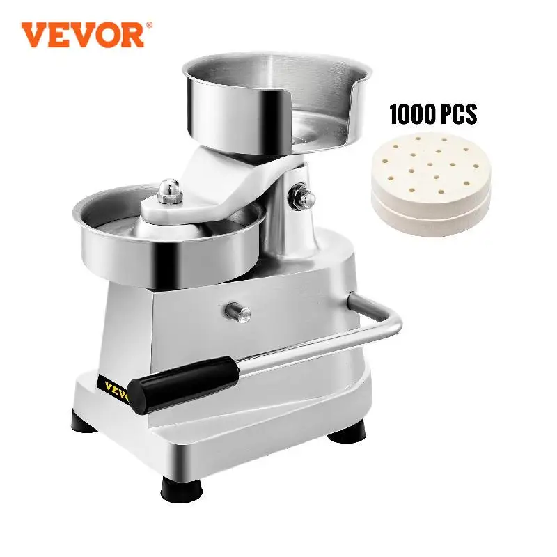 

VEVOR Hamburger Press 100mm Commercial Cast Iron Manual Round Meat Shaping Kitchen Machine Home Forming Burger Patty Maker