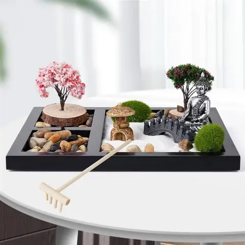 Набор садовых аксессуаров для медитации с бамбуковыми инструментами