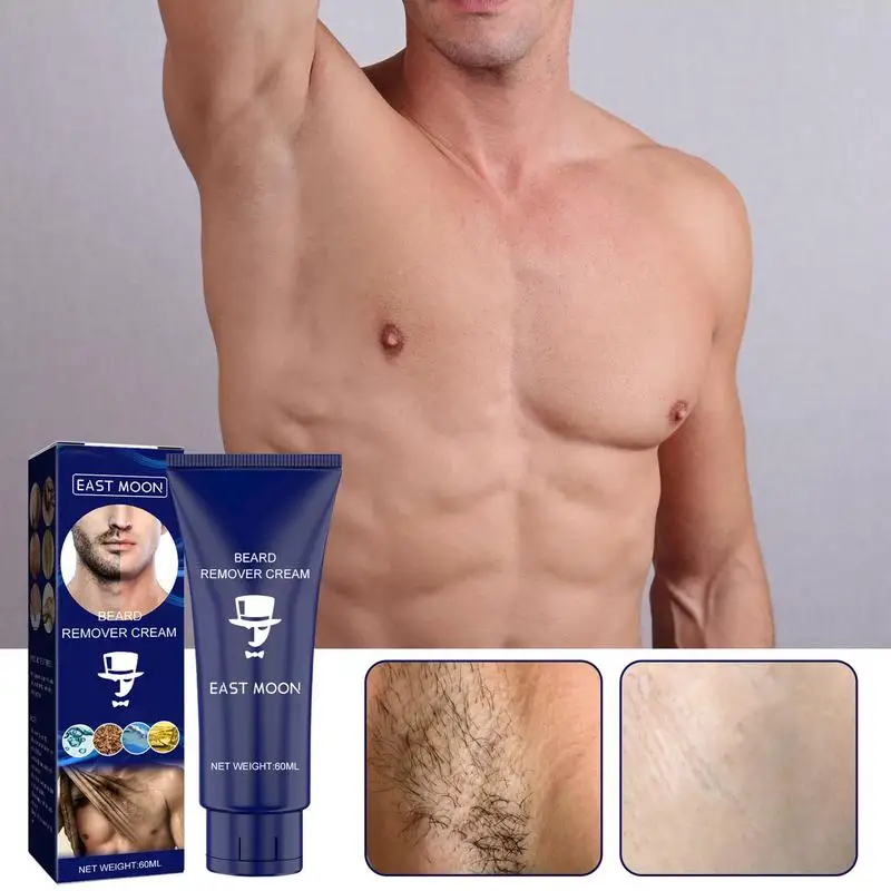 

60ml Hair Removal Cream Men Quickly Penetrates Hair Follicles Natural Painless Hair Remover Depilatory Cream For Whole Body