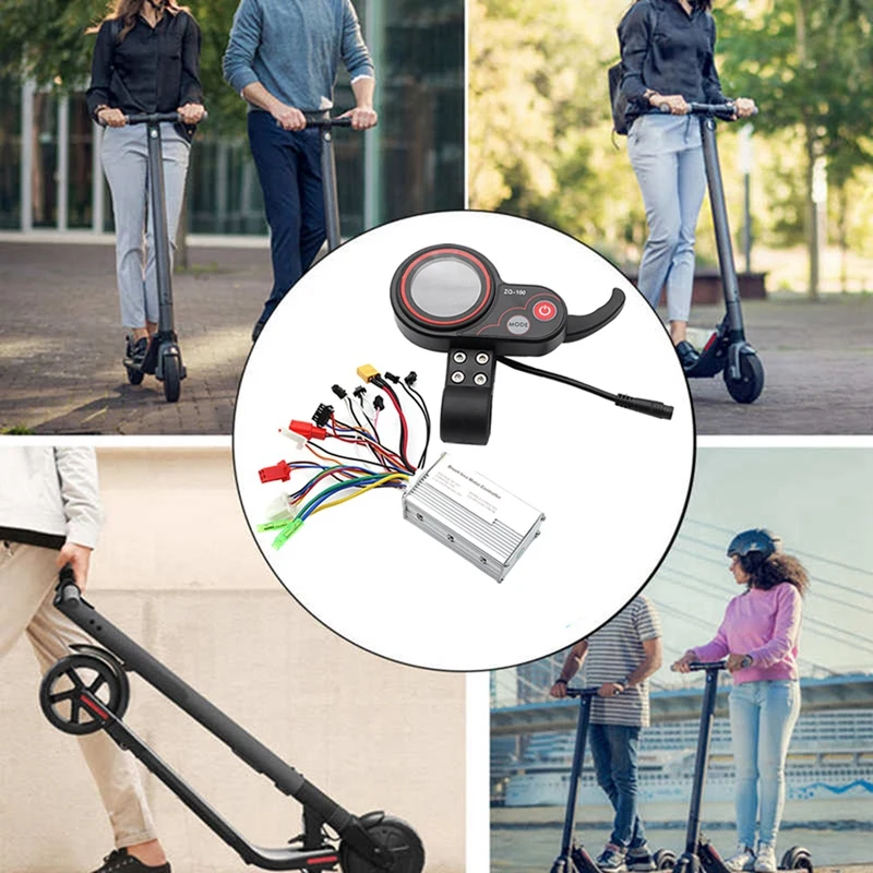 Контроллер 36 В + Встроенный индикатор пробега сменный Регулируемый измеритель