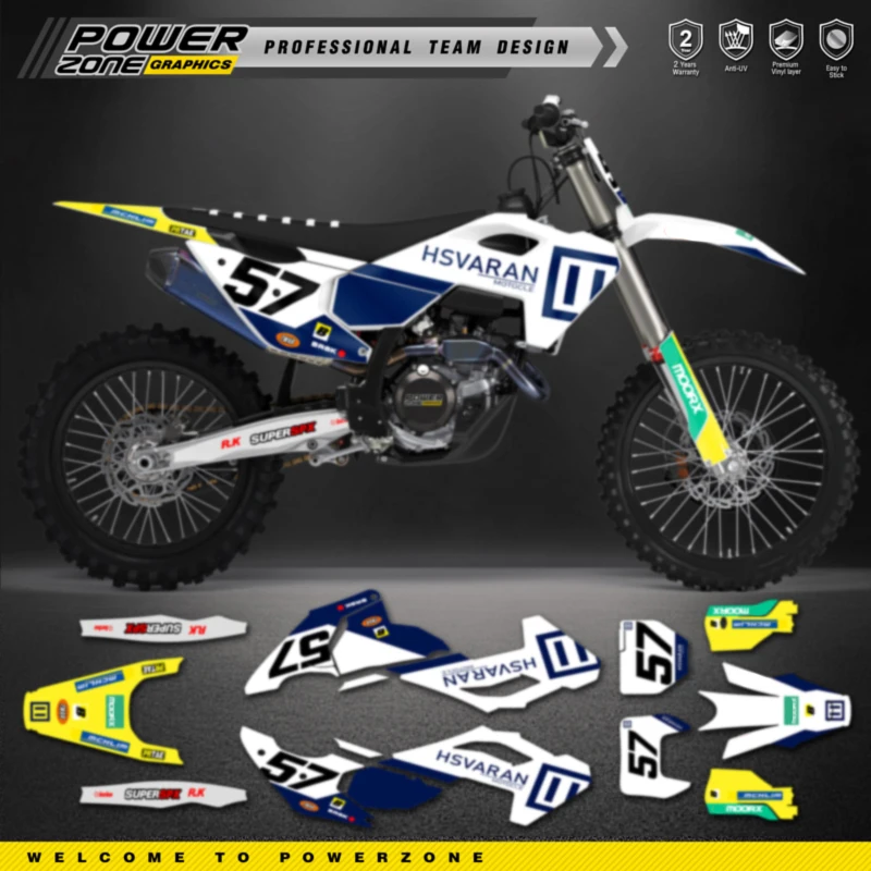 PowerZone для Husqvarna наклейка TC FC 2023 2024 2025 TE FE 2024-2026 125-450CC пользовательские графические