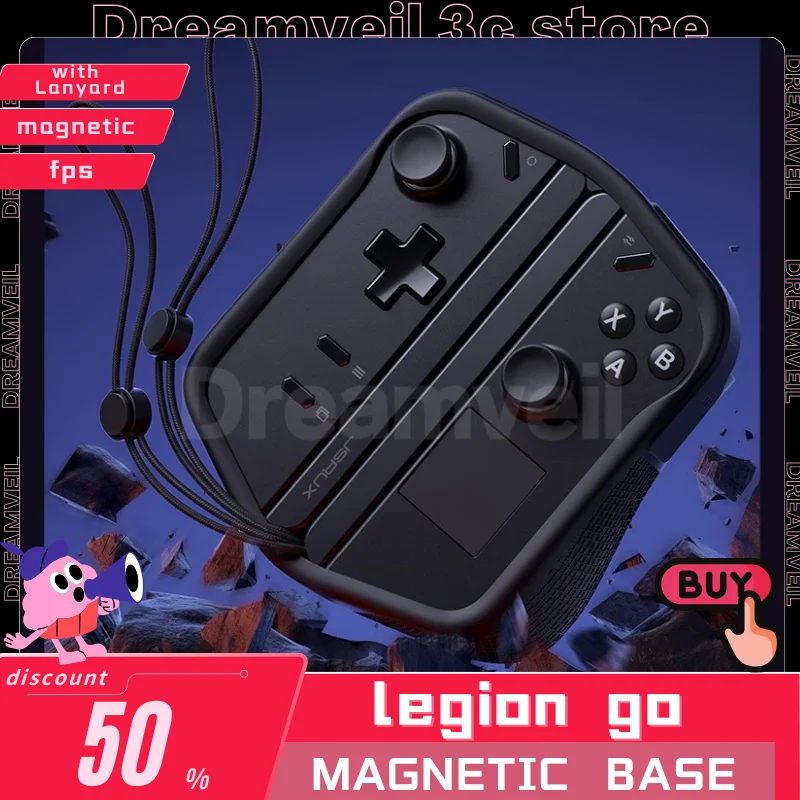 Jsaux Legion Go Магнитная опорная база Набор ремешков для ручки Fps Поддержка ремня с