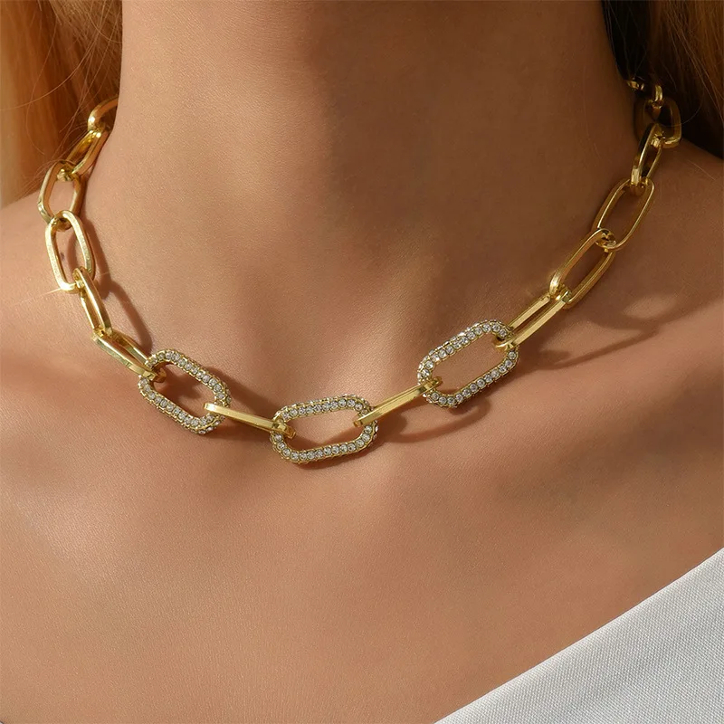 

Punk Gold Multi Layers Necklace Gold Chain Women's Jewelry Layered Accessories for Girls Clothing Aesthetic Gift