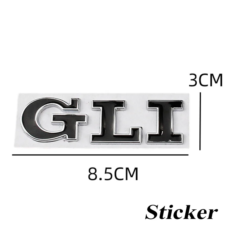 3D металлический синий черный красный Автомобильный багажник GLI эмблема значок