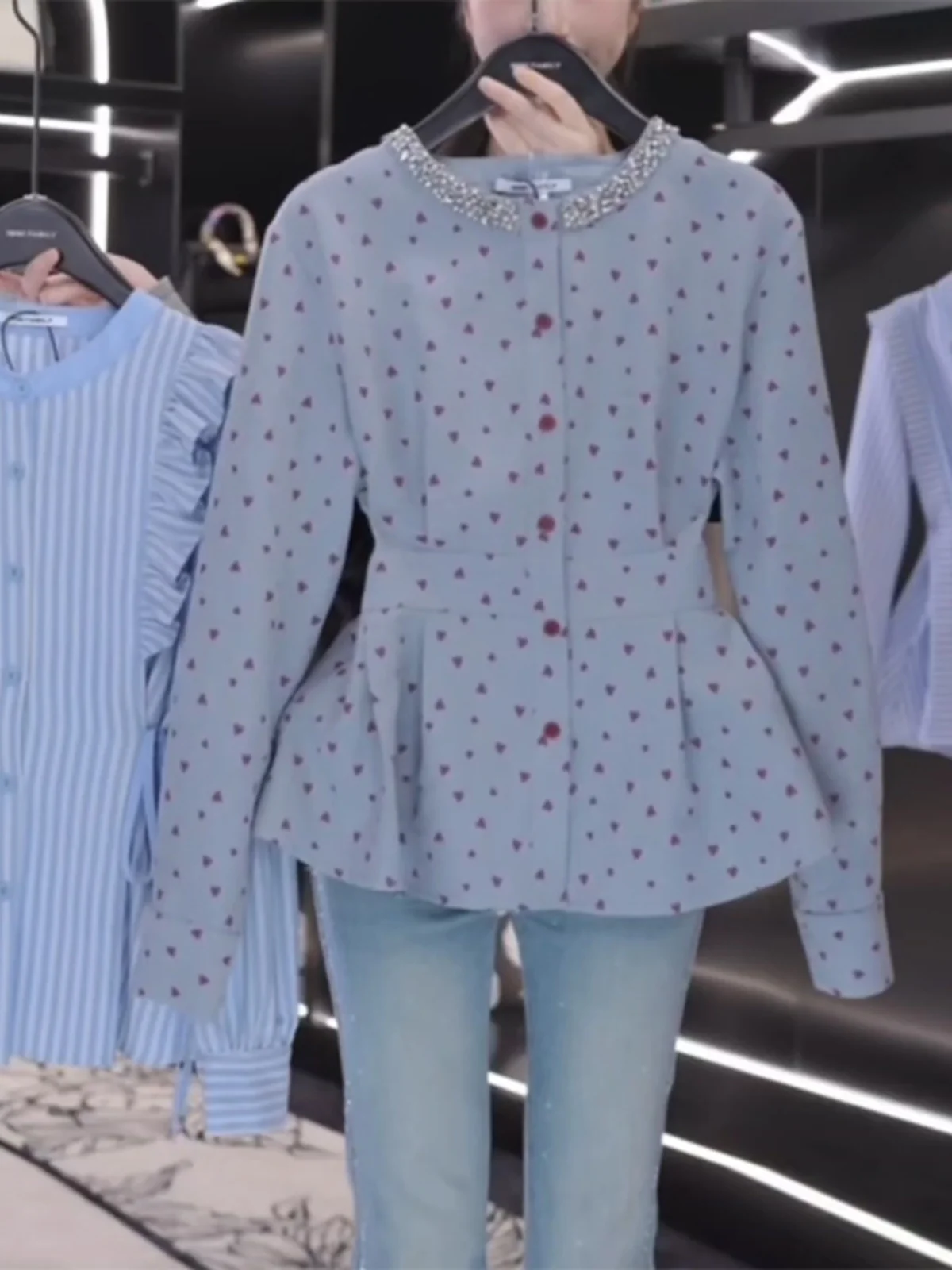 Женская одежда осень 2024 новый дизайн стильная рубашка с длинным рукавом и