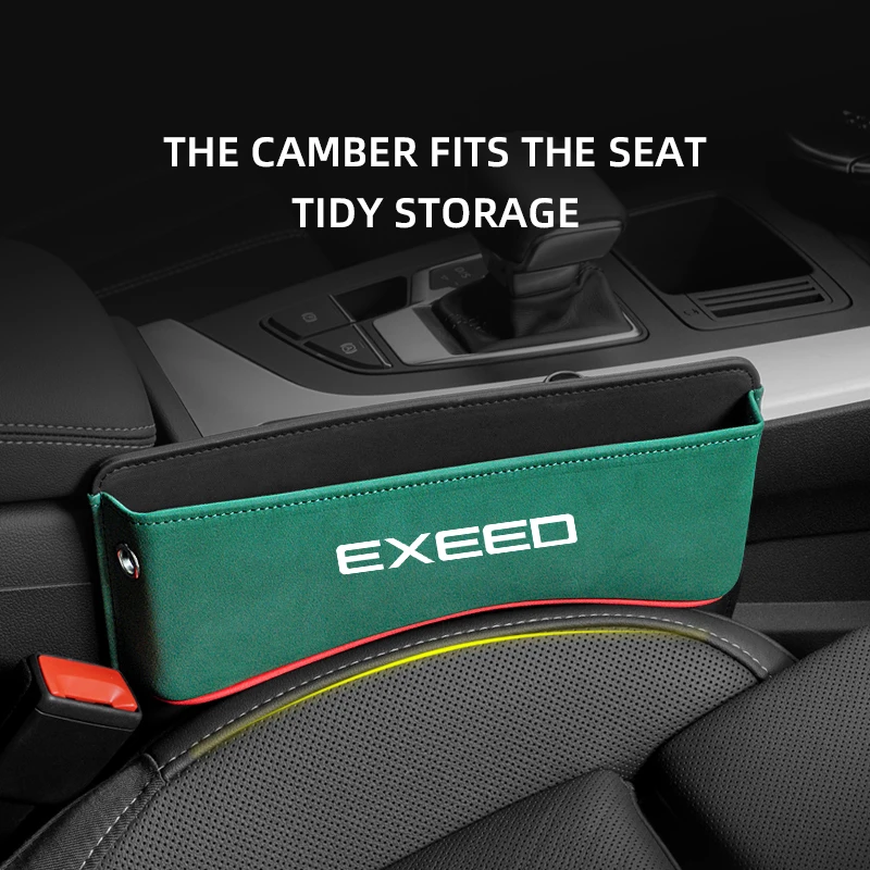 

Multifunction Seat Crevice Storage Box For Chery Exeed auto Car Seat Gap Organizer Seat Side Bag Reserved Charging Cable Hole