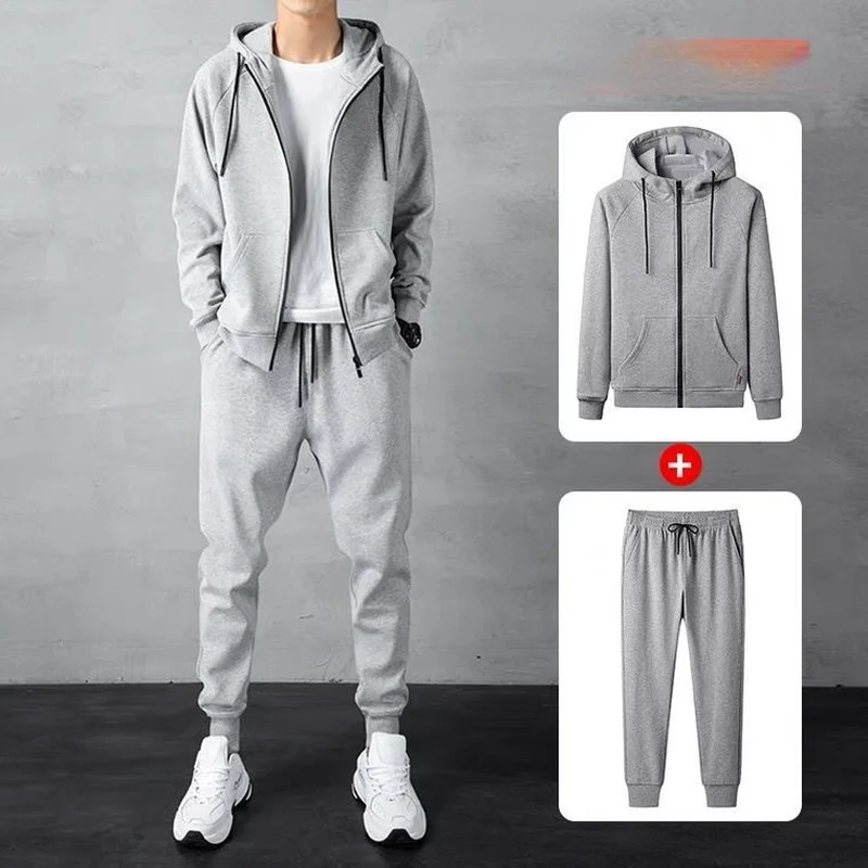 

Brand New Fall Men Sets Pants Clothing Sweatsuit Cardigan Fashion Hoodies Clothes Trousers Sportswear Sweatpants Tracksuits Y963