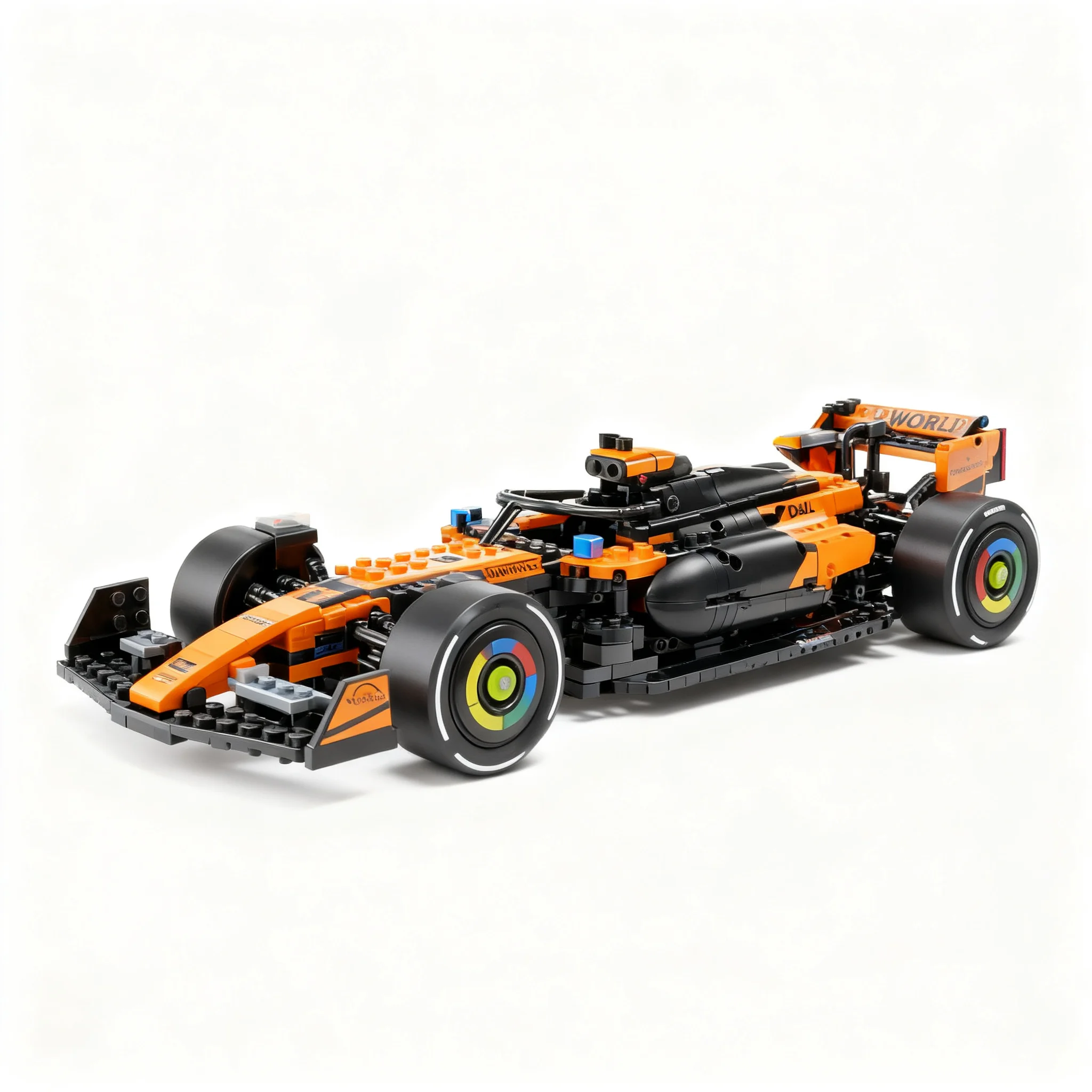 Фото 1841 деталь MOC Technical McLarened MCL39 F1 Car RC MOD с функциями питания и моторами, модель из строительных блоков, идея для рождественского подарка. №2