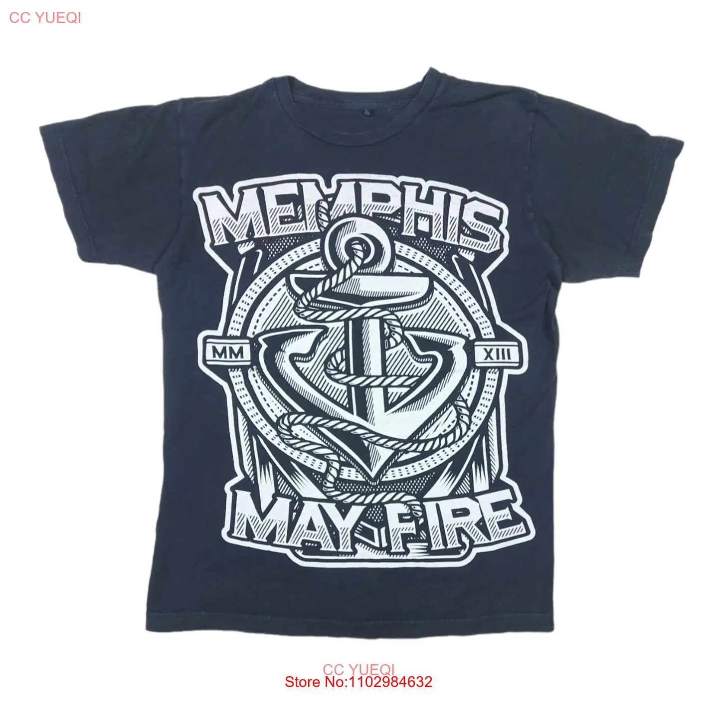 Официальная Лицензированная черная футболка с изображением пожарной группы