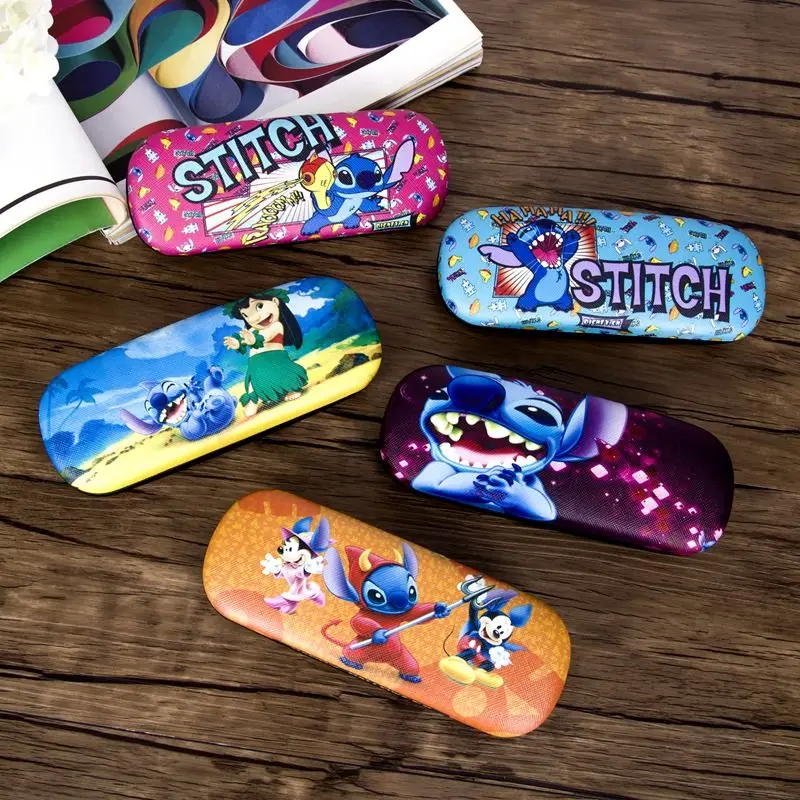 Новинка Чехол для очков Disney Stitch жесткая оправа Водонепроницаемый портативный