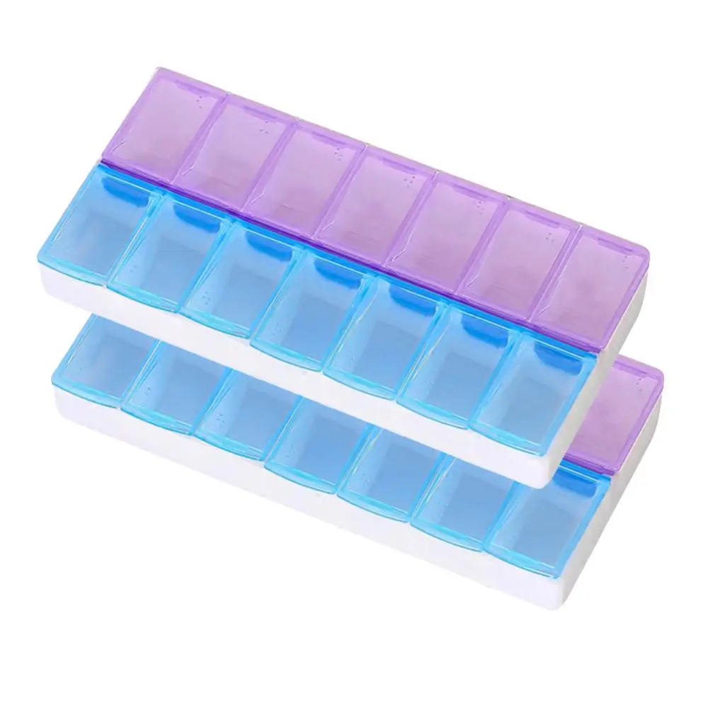 

7 day weekly pill travel box tablet holder storage Home Storage Organization medicine dispenser organiser Storage Boxes Garden