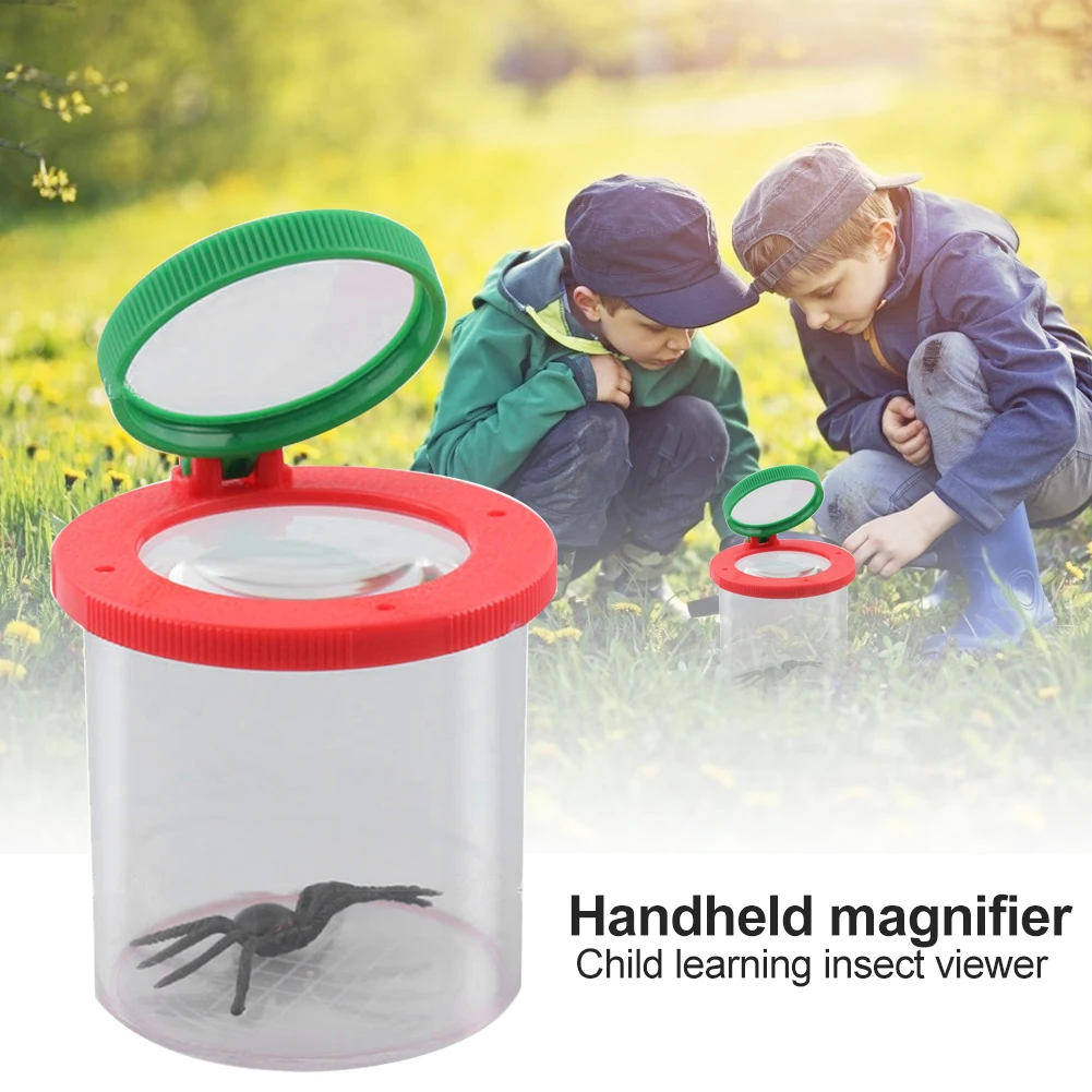 

Children Home Crawler Magnifying Insect Cylindrical Glass Magnifier Glass Magnifying Children Box Observation Spider