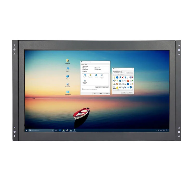 

ZHIXIANDA 15.6 Inch Industrial Screen Metal Case 1920x1080 HDMI VGA BNC AV USB Input Open Frame Capacitive Touch Monitor