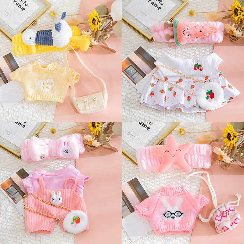 

For 30cm Duck Cafe Mimi Doll Clothes Plush Toys Dolls Clothing Hair Band Accessories Kids Girls Gift