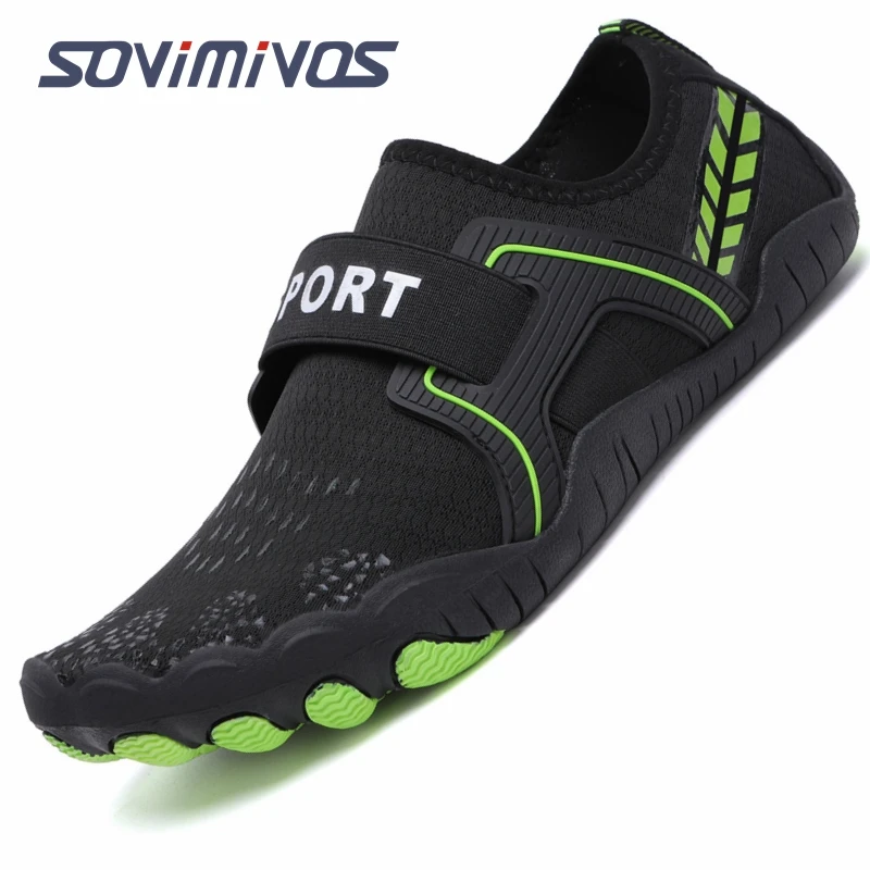 

Многофункциональные мужские акватуфли, быстросохнущие дышащие Нескользящие туфли для воды, пляжные ботинки для сноркелинга, серфинга, плавания