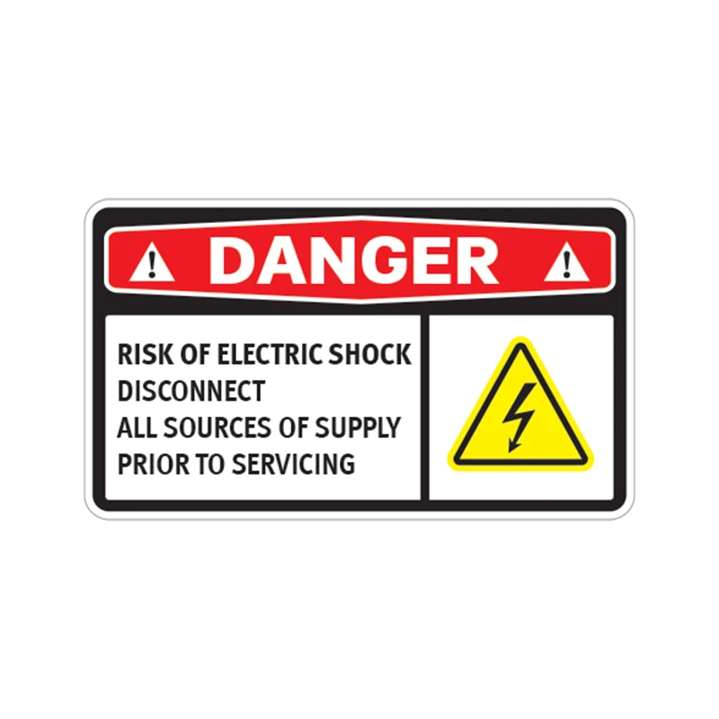 S62328 # опасное Высокое напряжение 220-240 вольт переменного тока Автомобильная наклейка Водонепроницаемая виниловая наклейка автомобильные аксессуары Декор Автомобильные наклейки