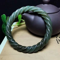 vip product new high quality a grade hetian jade jadeite bangle natural real bracelet handcarved hand ring elegance fine jewelry