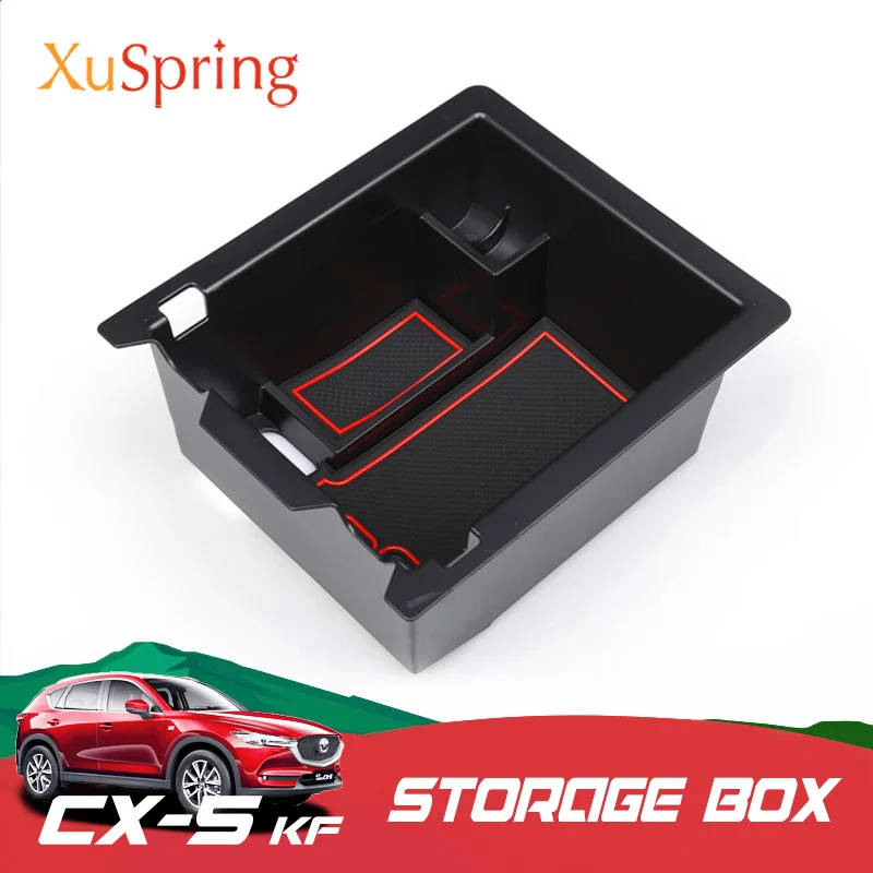 

Car Console Center Armrest Storage Box For Mazda CX-5 CX5 2017 2018 2019 2020 2021 KF Container Glove Organizer Case Accessories