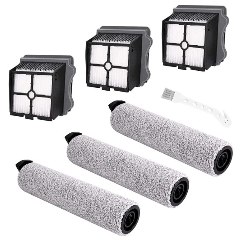 

Replacement Brush Roller and Vacuum Filter Suitable for Tineco IFloor 3/IFloor One S3 Cordless Wet Dry Vacuum Cleaner