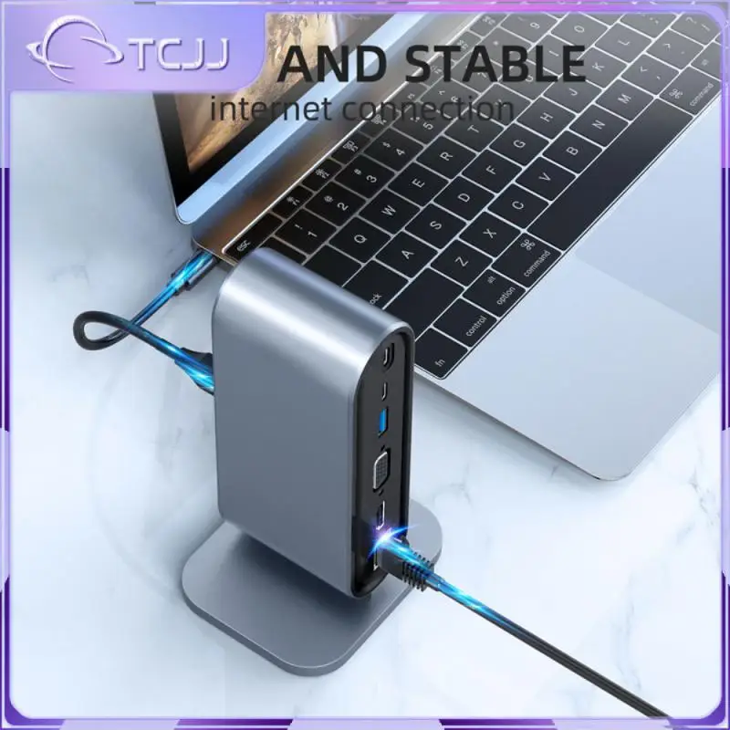 

4k Compatible Rj45 HDMI-compatible High Speed Usb 3.0 Cable Splitter Docking Station 12-in-1 Expansion Dock Office Tools Usb 3.0