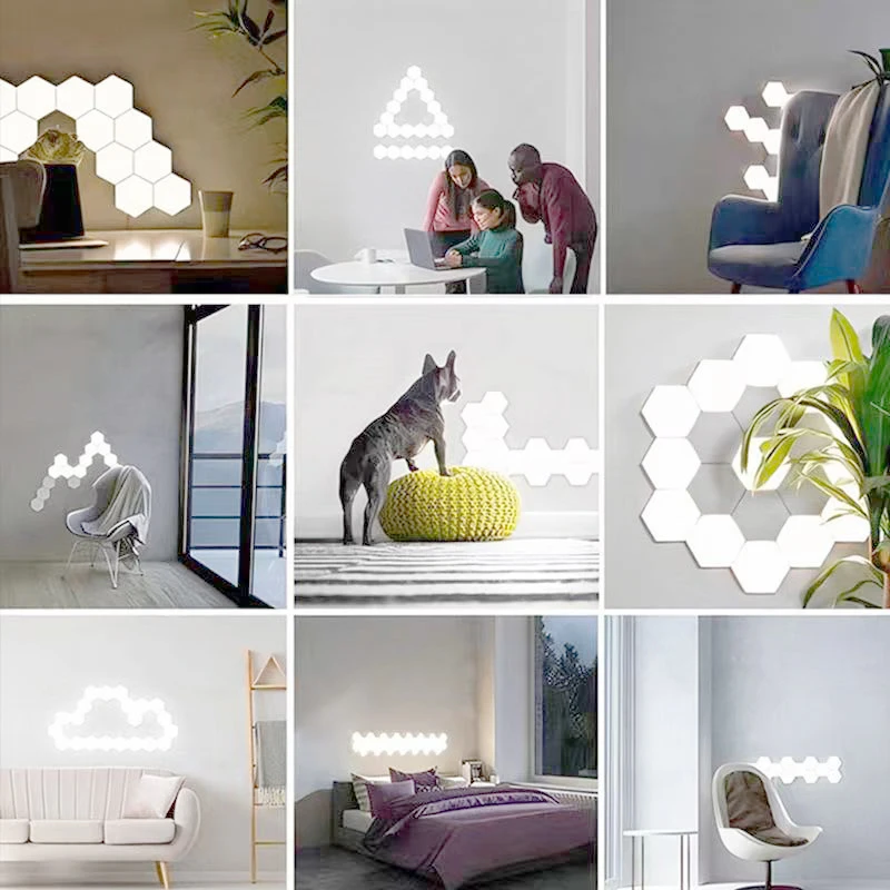 Светодиодные ночные светильники квантовая модульная Сенсорная лампа