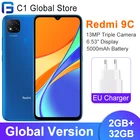 Глобальная версия Xiaomi Redmi 9C 9 C, 2 Гб ОЗУ 32 Гб ПЗУ, Восьмиядерный процессор мобильный телефон Helio G35, тройная камера 13 МП, экран 6,53 дюйма, 5000 мАч